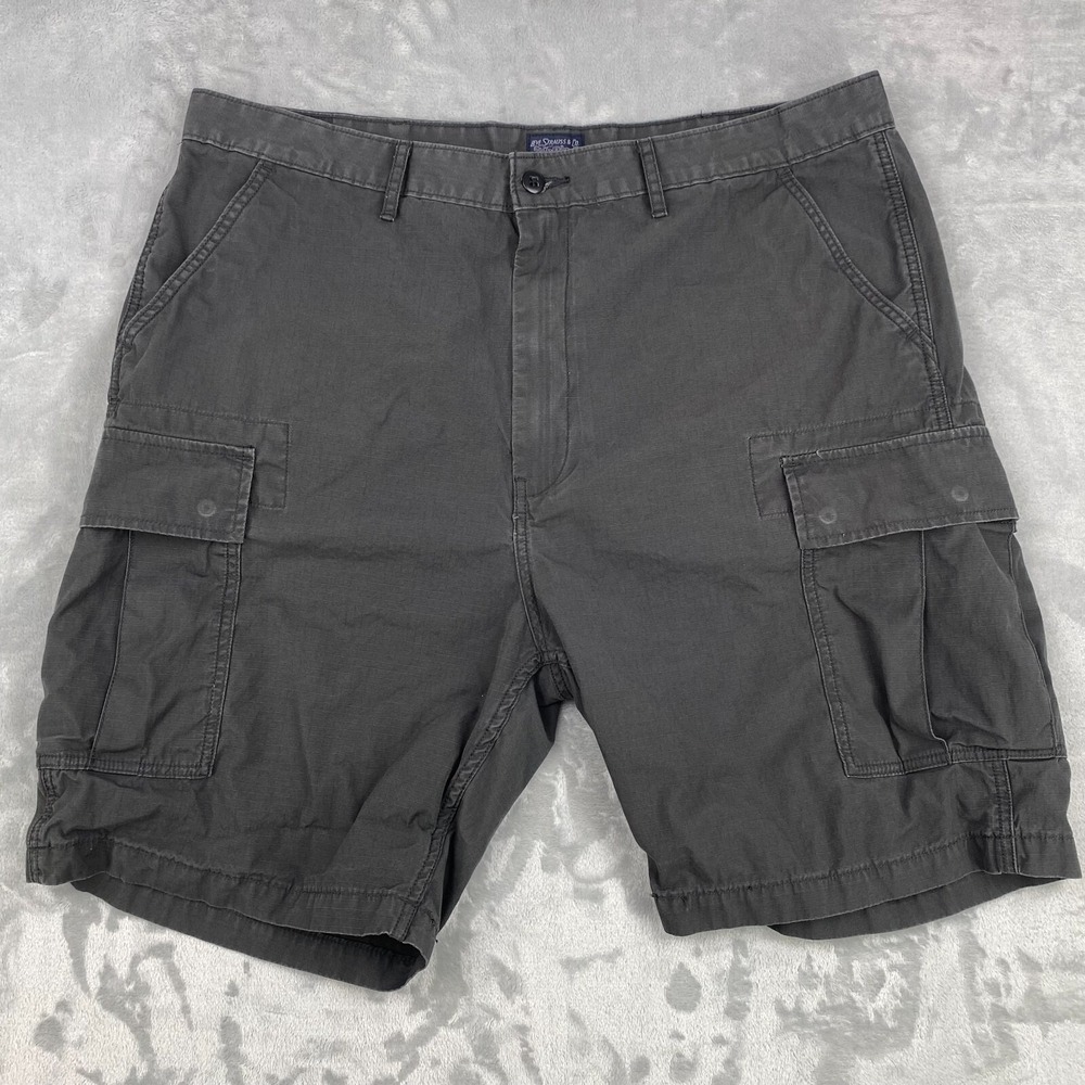 Levi's Carrier Cargo Shorts Men's Size 40 x 8.5" Gray 100% Cotton Ripstop Hiking